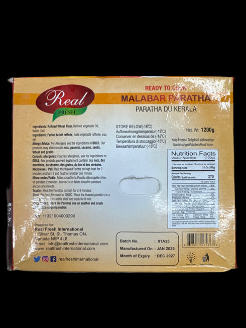 REAL - MALABAR PARATHA - 16PC